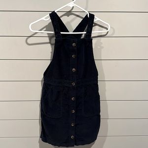 Super cute corduroy overall bib skirt!  Great going into winter season.